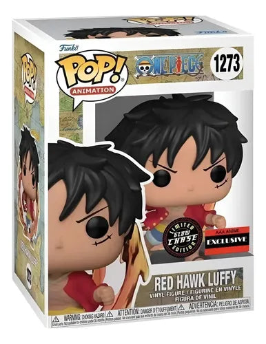 FUNKO POP RED HAWK LUFFY #1273  AAA EXCLUSIVE GLOW CHASE